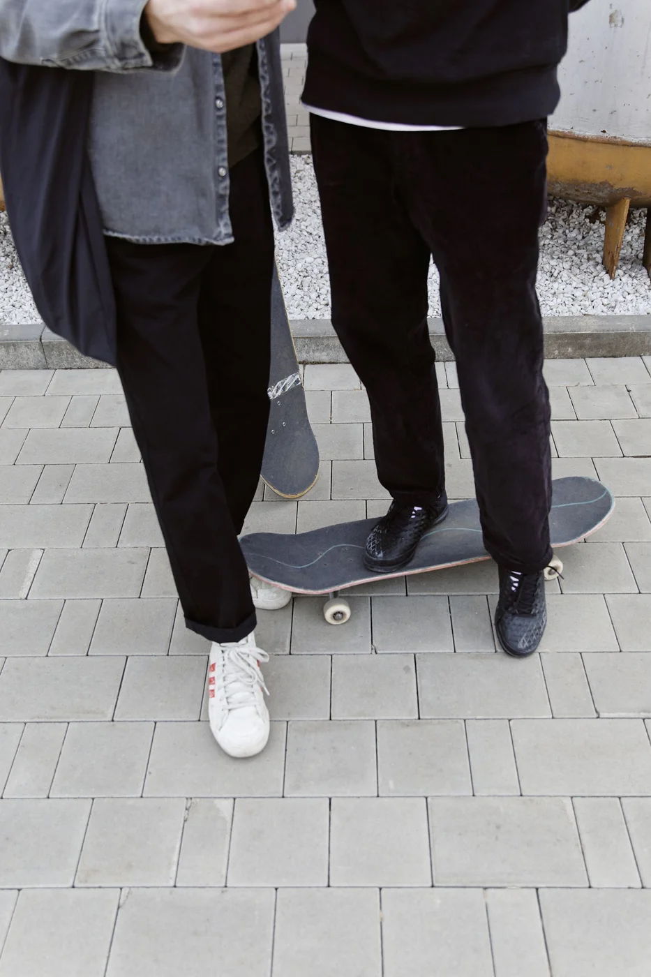 Men Wearing Black Pants