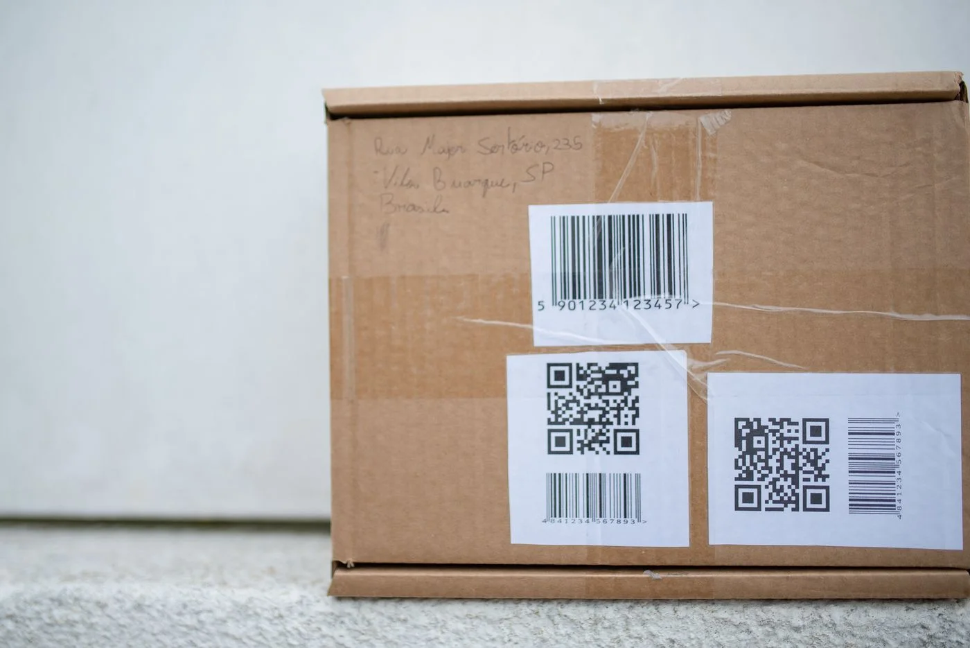 Close-Up Shot of a Delivery Package