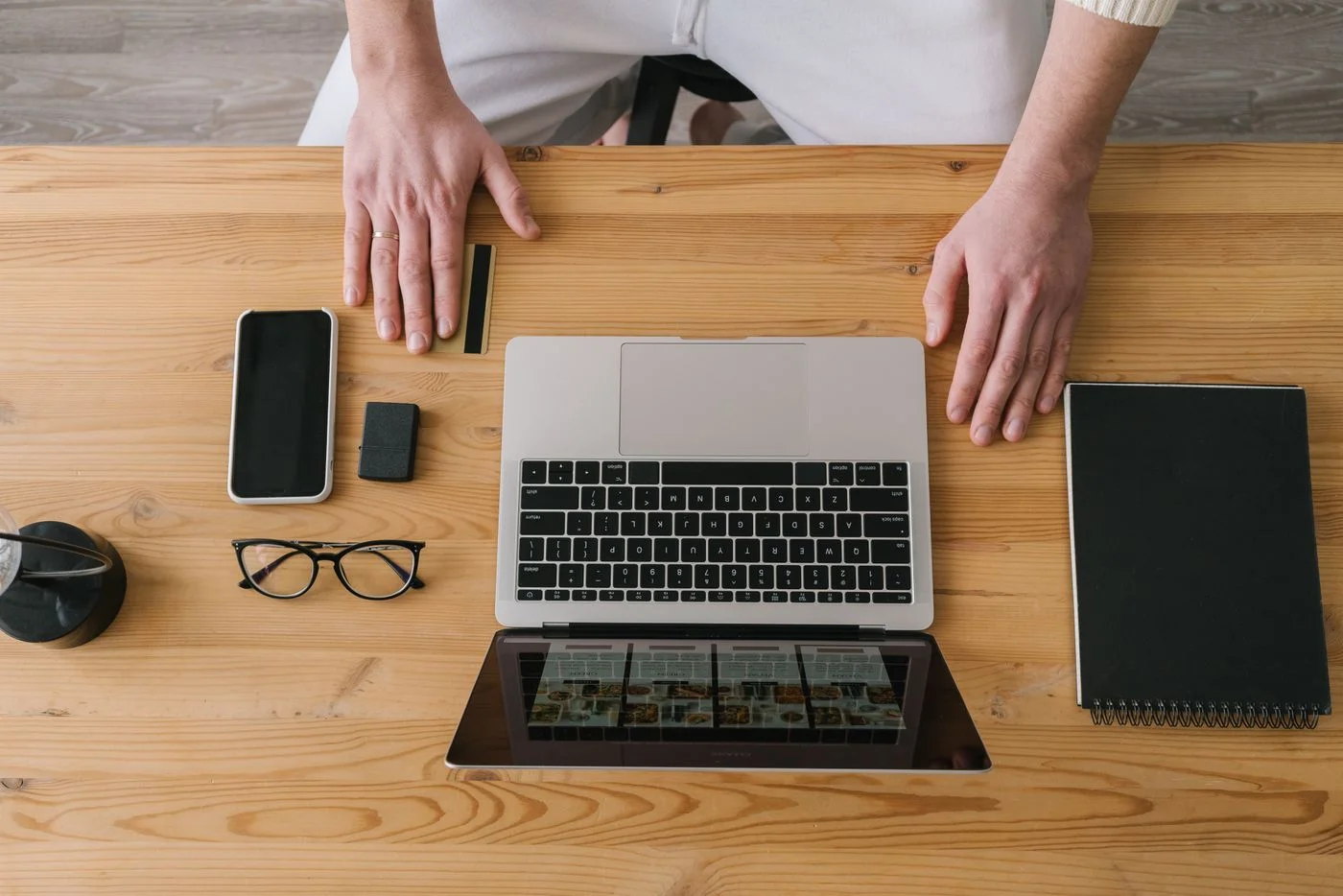 A Person Ordering Online with a Laptop