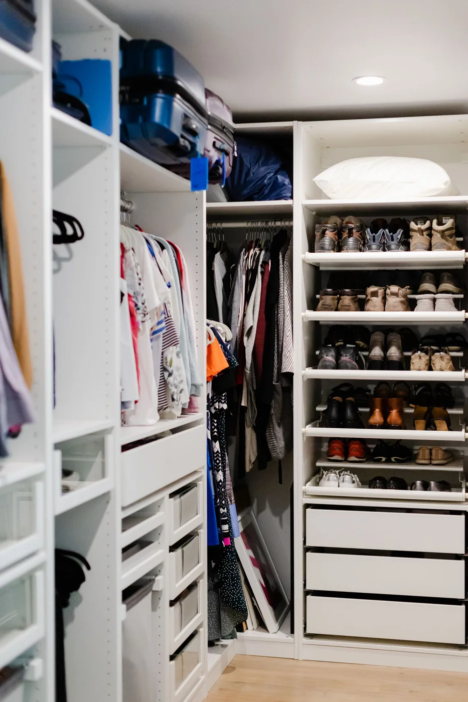 Wardrobe with Clothes and Shoes